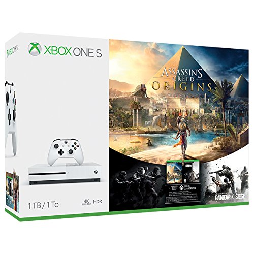 Xbox One S 1TB Console - Assassin's Creed Origins Bonus Bundle [Discontinued] (Renewed)