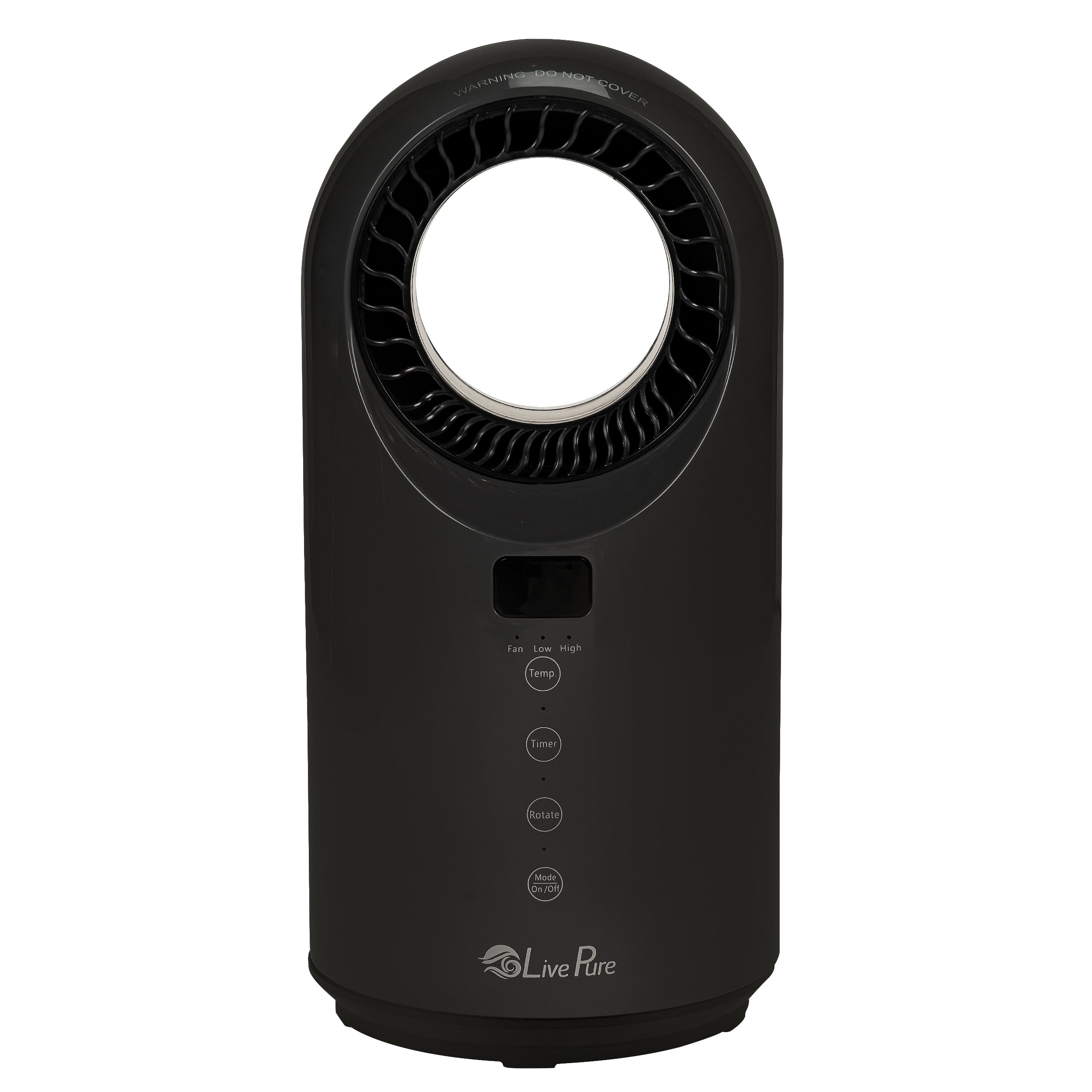 LivePure LP2000HTR Turbine Vortex Auto-Duster Heater, Graphite