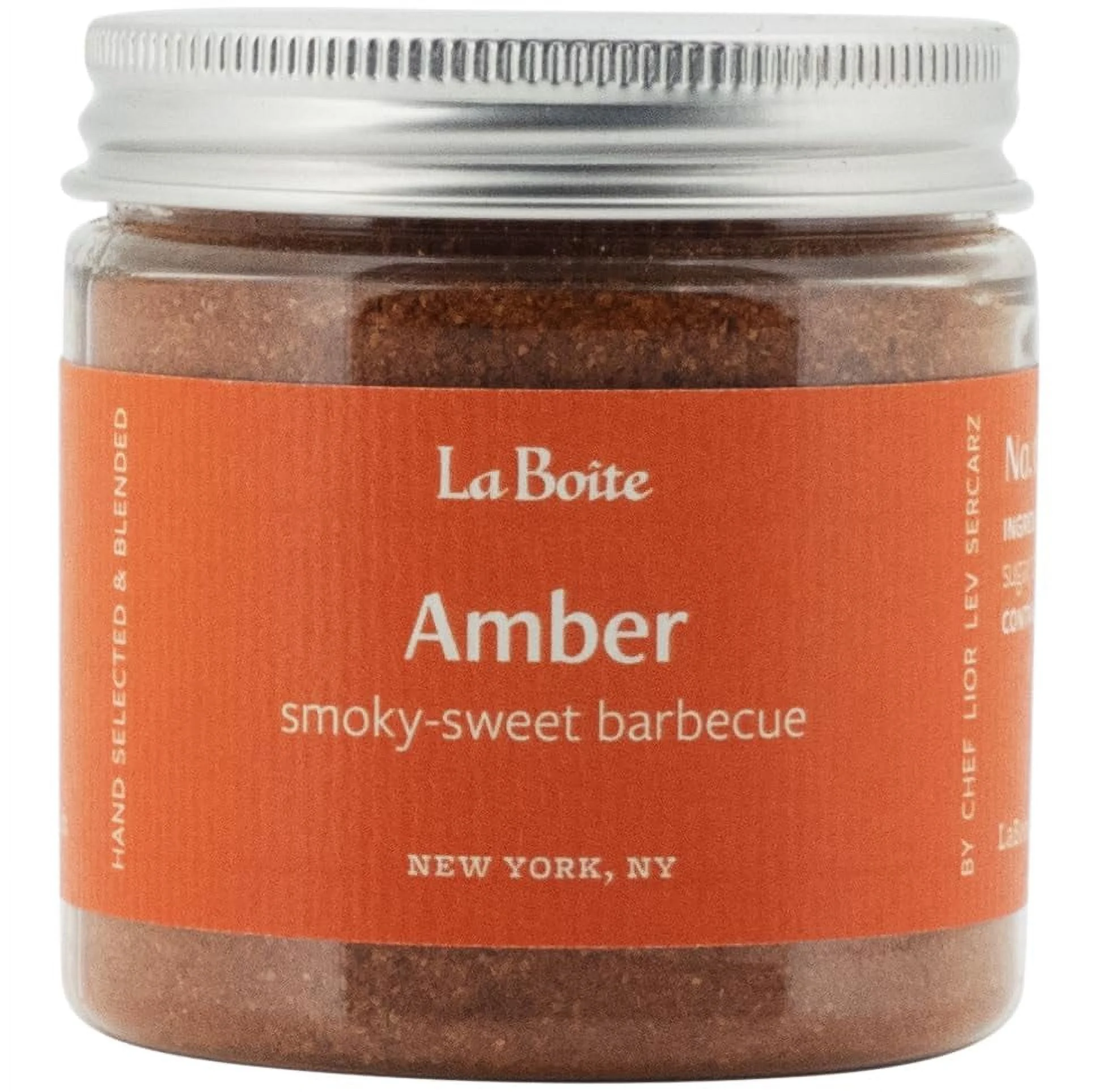 La Boite - AMBER, Spice Blend smoky-sweet barbecue - Great for grilling, roasting, sauces, beef, chicken, ribs, vegetables- 2.5 oz.