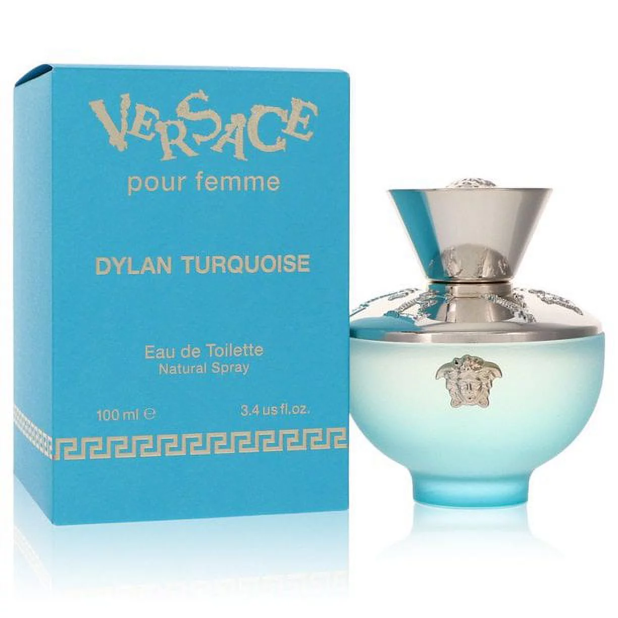 Versace Dylan Turquoise Pour Femme	3.4 oz Eau de Toilette Spay