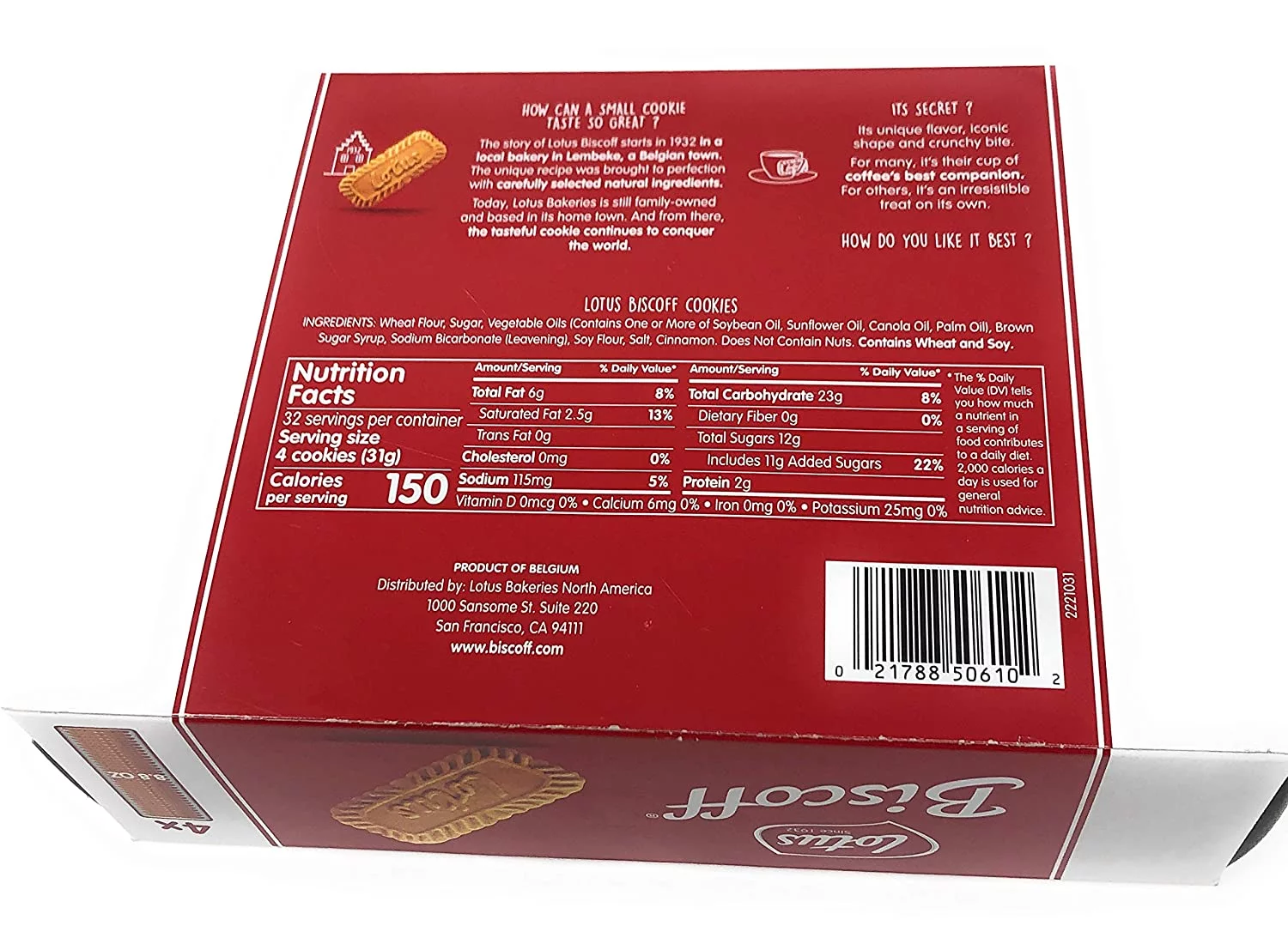 Lotus Biscoff Cookies 2 Boxes (4 Packets per Box)
