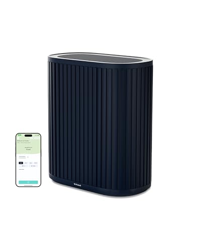 Windmill Air Purifier for Home - 3-In-1 Filtration for Smoke & More - True HEPA Filter, Activated Carbon, & Pre-Filter - Covers Up To 1950 sq ft - Ultra-Quiet - App Compatible - White