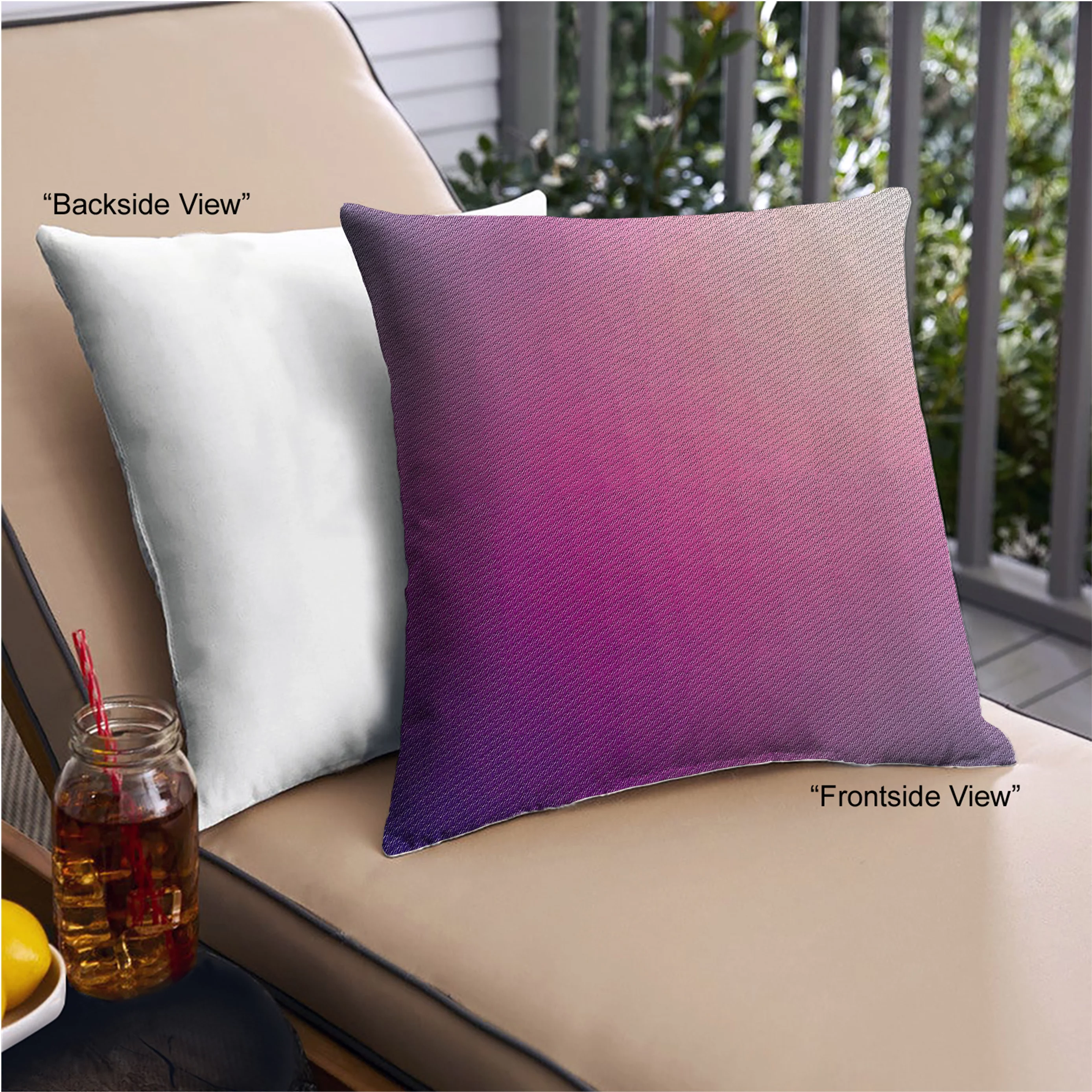 Ahgly Company Indoor Square Patterned Throw Pillow, 18 inch by 18 inch