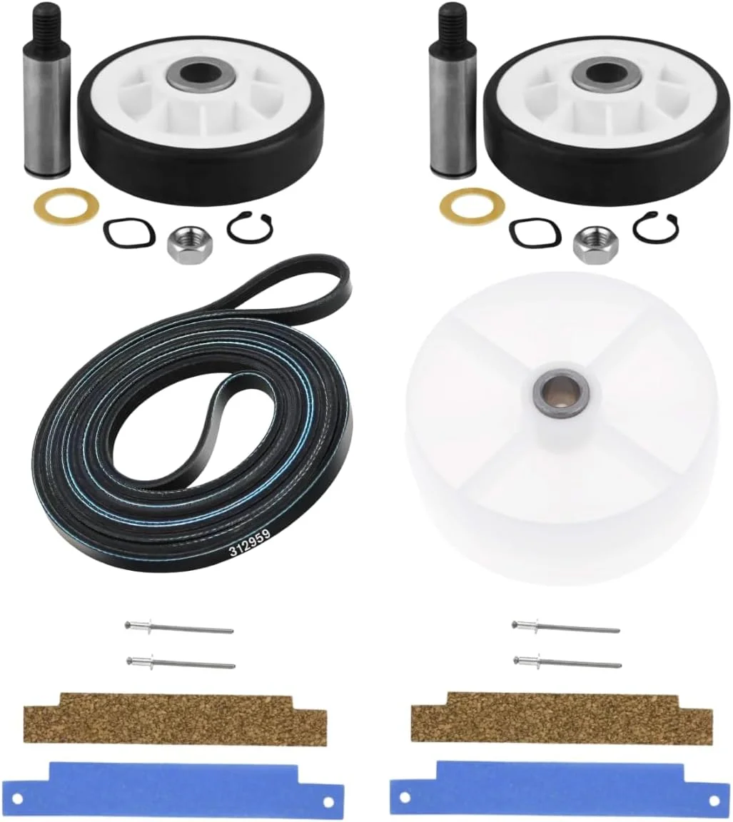 Scaroo Dryer Repair Kit (WPY312959, (306508 x2), (303373K x2)  WP6-3037050) 100