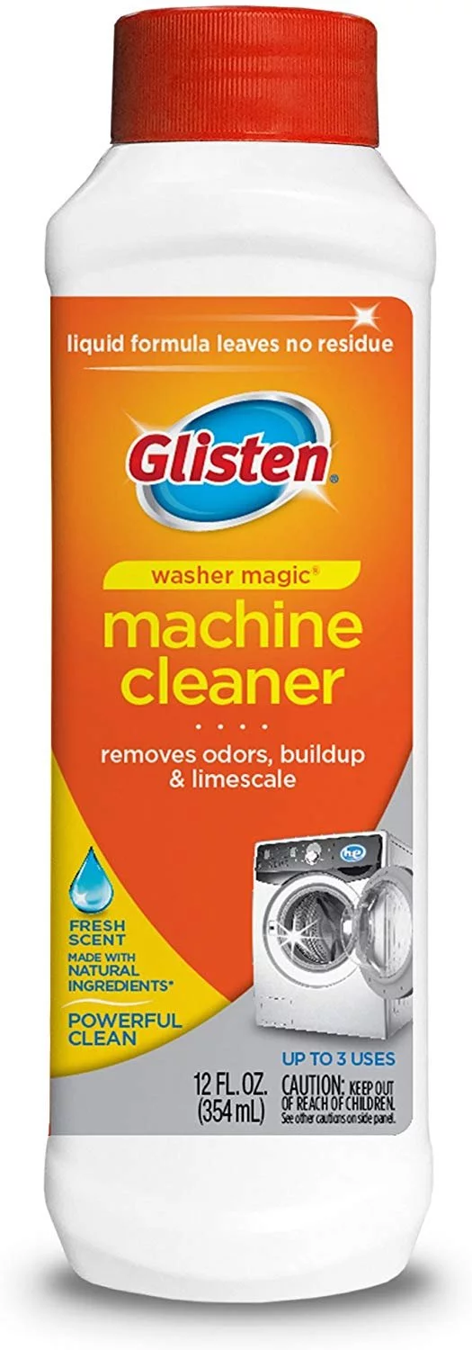 Glisten Washer Magic Washing Machine Cleaner & Deodorizer, 12 Fl Oz, 12-Pack