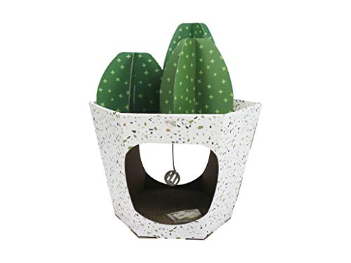 Christmas Cat House & Cat Scratcher w/Bonus Catnip Included