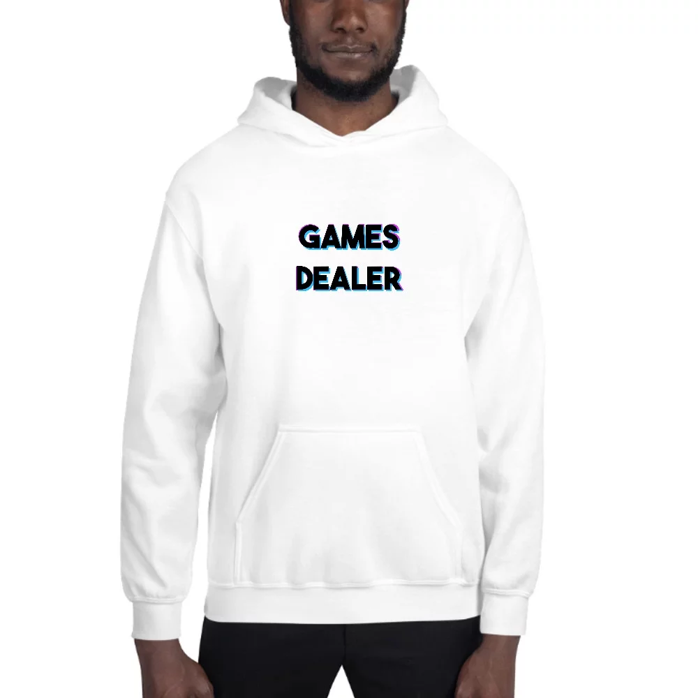 L Tri Color Games Dealer Hoodie Pullover Sweatshirt By Undefined Gifts