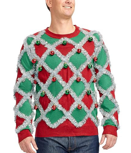 Tipsy Elves Ugly Christmas Sweaters for Men - Colorful and Funny Men's Christmas Sweaters - Hilarious Holiday Pullovers