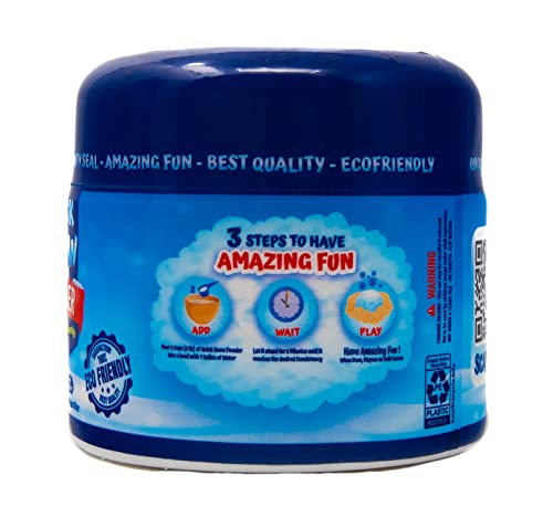 QUICK SNOW POWDER: Instant Snow - Makes 3.5 Gallon Magic Artificial Fake Snow - Just Add Water - Christmas Decorations Events Outdoor Indoor - STEM Slime Activities for School -Pocket Size 7.0 Oz