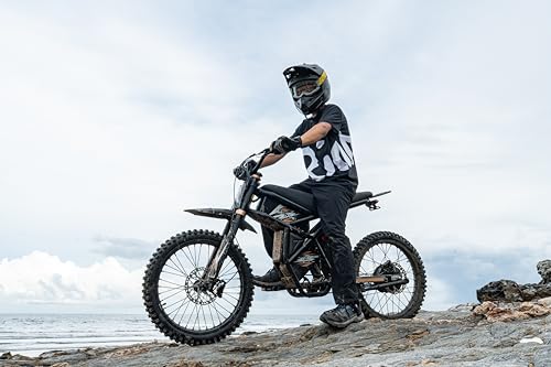 GT73 Electric Dirt Bike for Adults 2500W Electric Bike with 1747Wh(48V 18.2AH*2) Removable Batteries 37MPH/85Mile Range 25