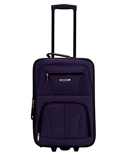 Rockland Fashion Expandable Softside Upright Luggage Set, Charcoal, 2-Piece (14/19)