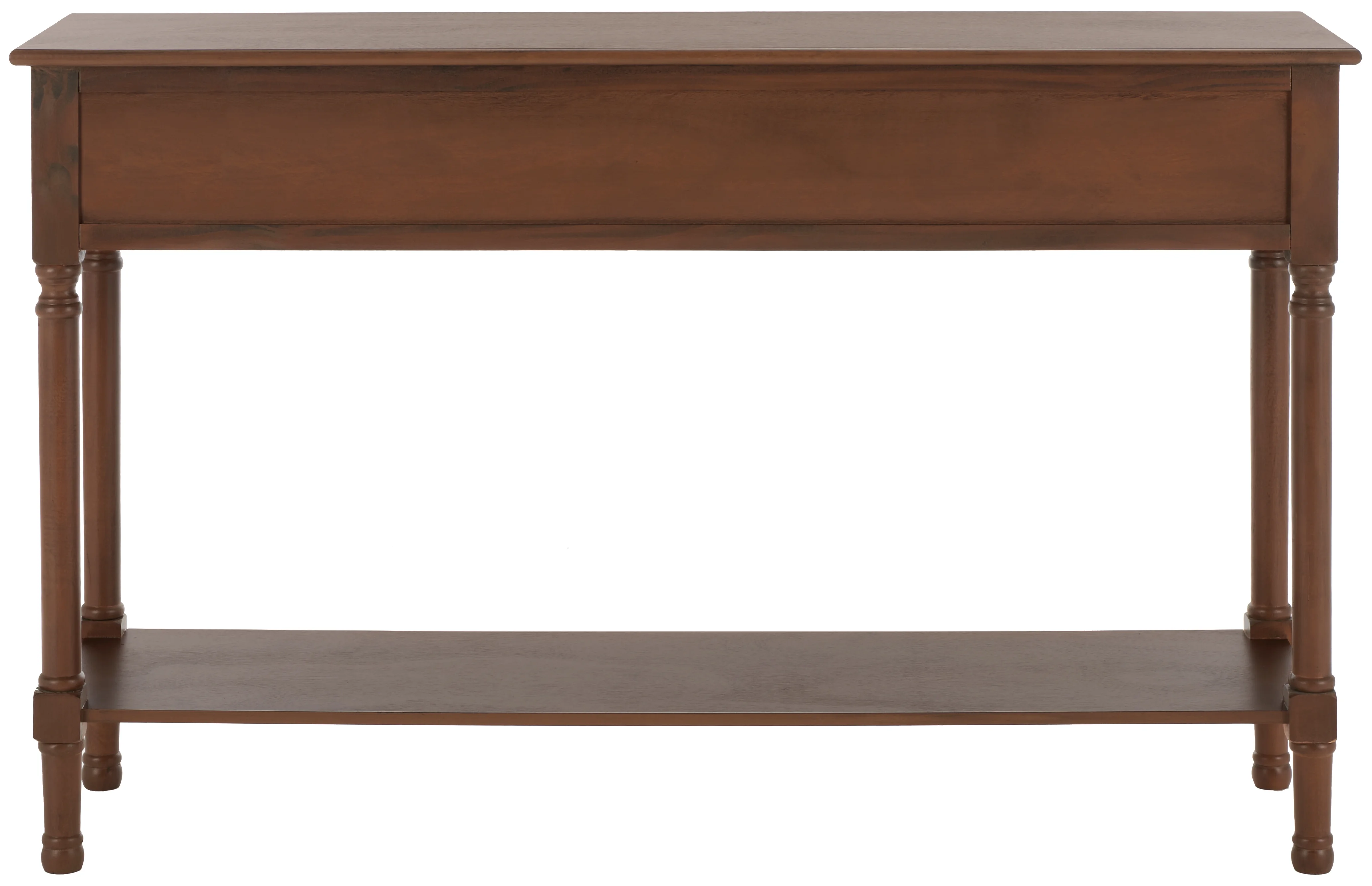 SAFAVIEH Landers 3-Drawer Rustic Brown Wood Rectangle Console Table (47.3 in. W x 13 in. D x 29.5 in. H)