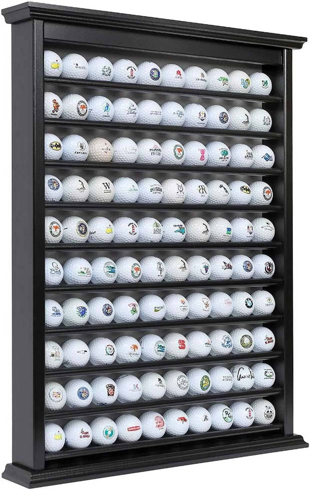 100 Golf Ball Display Case~Handcrafted Solid Wood ~Three Color Options