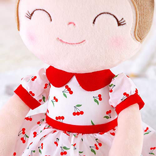 Gloveleya Baby Girl Gift First Baby Doll Plush Doll Print Sunflowers