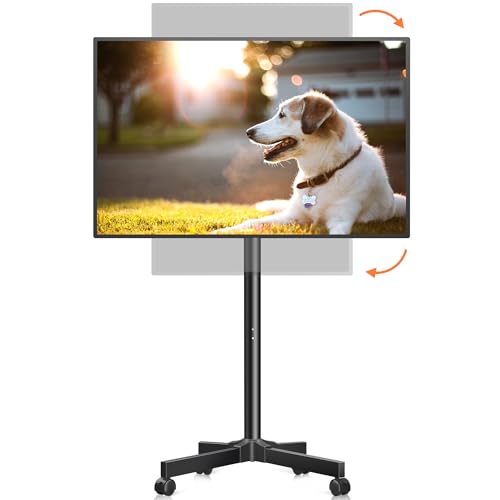Mobile TV Carts, Rotating Rolling TV Stand on Wheels for 13-50