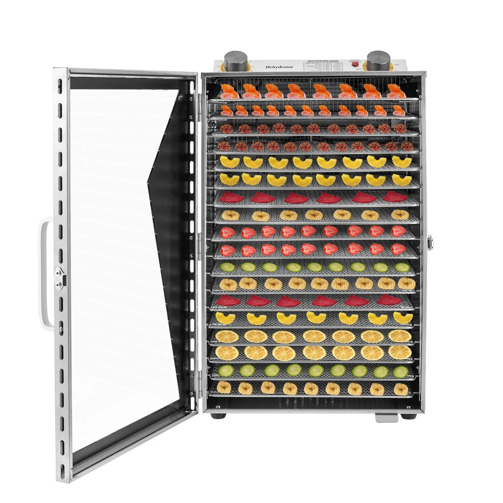 Large-capacity 18-layer Food Dehydrator For Meat Fruit Vegetable Jerky 360° 600W