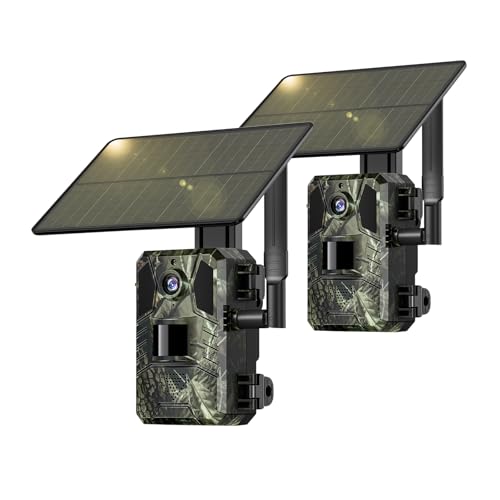 SEHMUA 4G LTE Cellular Trail Cameras 3rd Gen with Live Streaming, Game Camera Built-in SIM Card with Motion Activated 0.2s Trigger Time Solar Trail Camera IP66 Waterproof