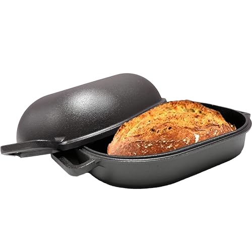 Cuisiland Large Heavy Duty Pre-seasoned Cast Iron Bread & Loaf Pan - A perfect way for baking