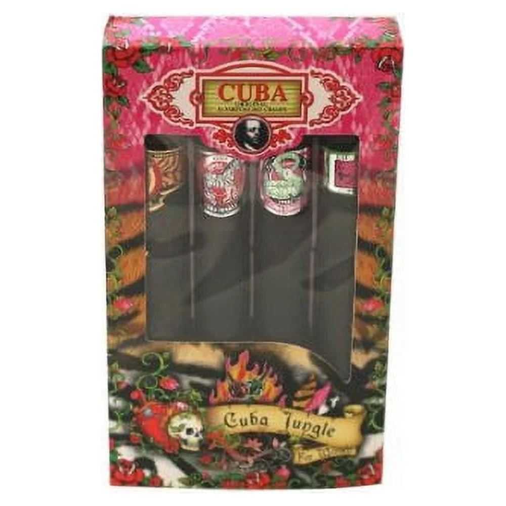 Champs Cuba Jungle Collection Perfume Gift Set For Women - 1.17 Oz, 4 Ea, 2 Pack