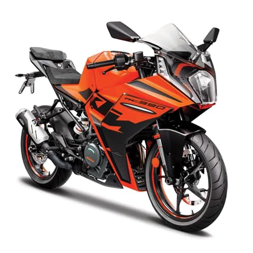 Maisto KTM RC 390 Motorbike - 1:12 Scale - Incredibly Detailed Die-Cast Replica Collectible Model Motocycle, Orange