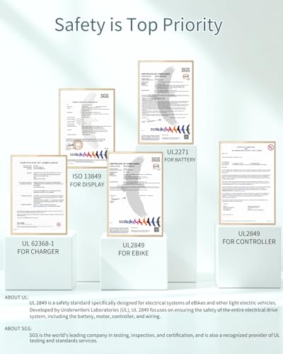 ANCHEER 14” Folding Electric Bike for Adults, 20MPH Ebike with 350W Motor[Peak 500W], 48V 374Wh Battery, Cruise Control, UL 2849 Certified Electric Bicycle, Compact Electric Mini Bike for Teens