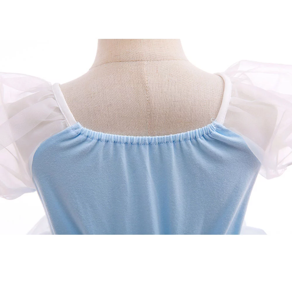 Girls Cinderella Costumes Halloween Princess Dress Up Fancy Birthday Party Ball Gown