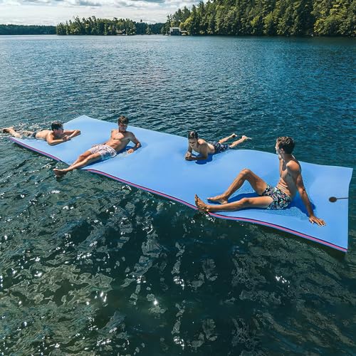 Oversized Lily Pad Floating Mat, 3 Layer 7'/9'/12'/18' Floating Water Mat,Ocean, Beach, River, Pool, Floating Mat for Water Recreation and Relaxing