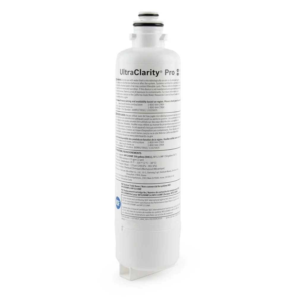 Bosch UltraClarity Pro Refrigerator Water Filter Fits BORPLFTR50,BORPLFTR55, RA450022, REPLFLTR55,2 Pack