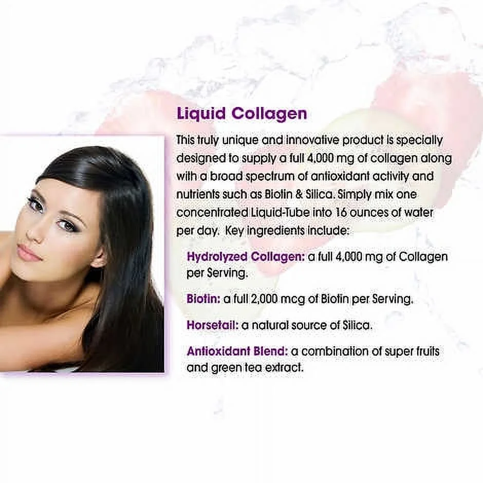 Applied Nutrition Liquid Collagen Drink Mix Tubes, 4000 Mg, 30 Ct