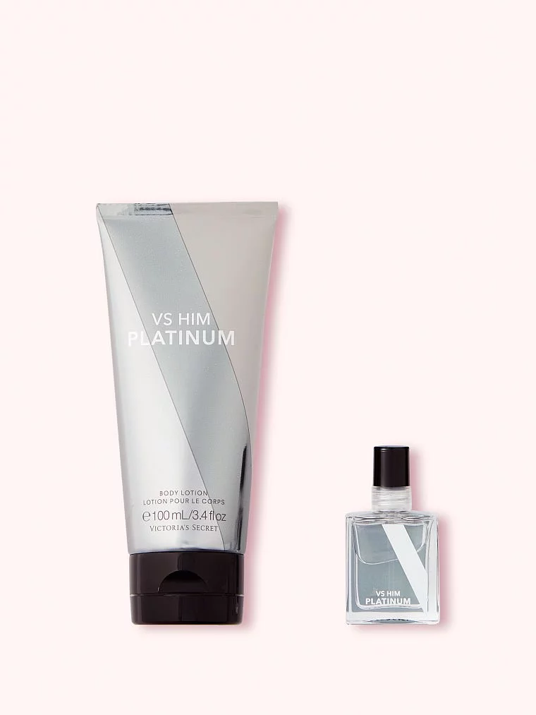 Victoria's Secret VS HIM (Platinum) Lotion & EDP Mini Gift Duo