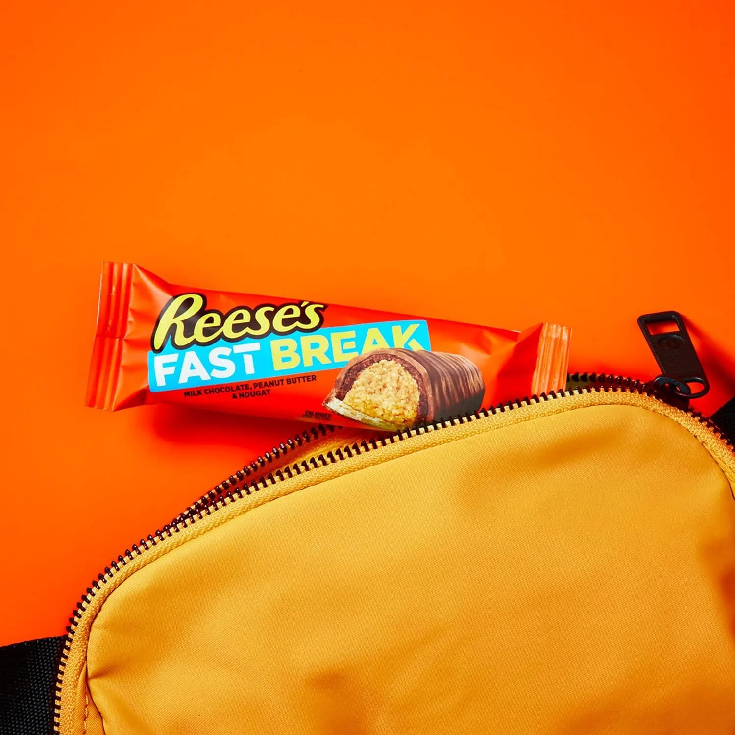 8 pack of REESE'S FAST BREAK Peanut Butter Nougat Candy Bars- A Tasty Treat | 1.8 oz | RADYAN