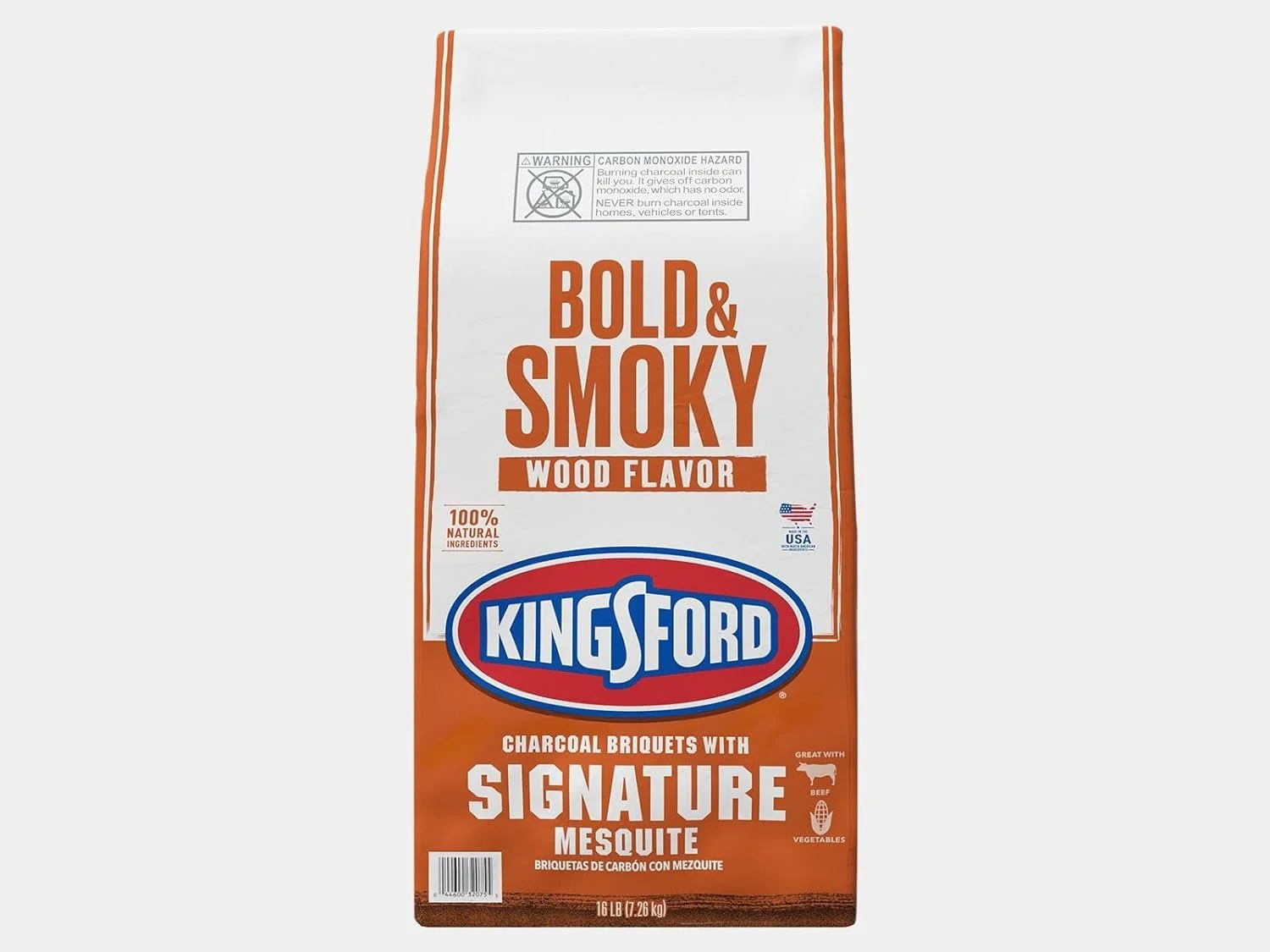 Kingsford Original Charcoal Briquettes with Mesquite, BBQ Charcoal for Grilling - 16 Pounds