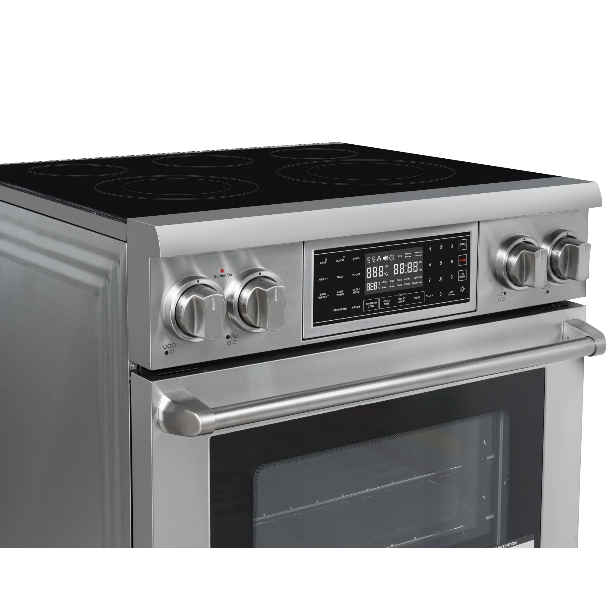 30 Inch Electric Range Professional Range with Tilt Panel Digital controls