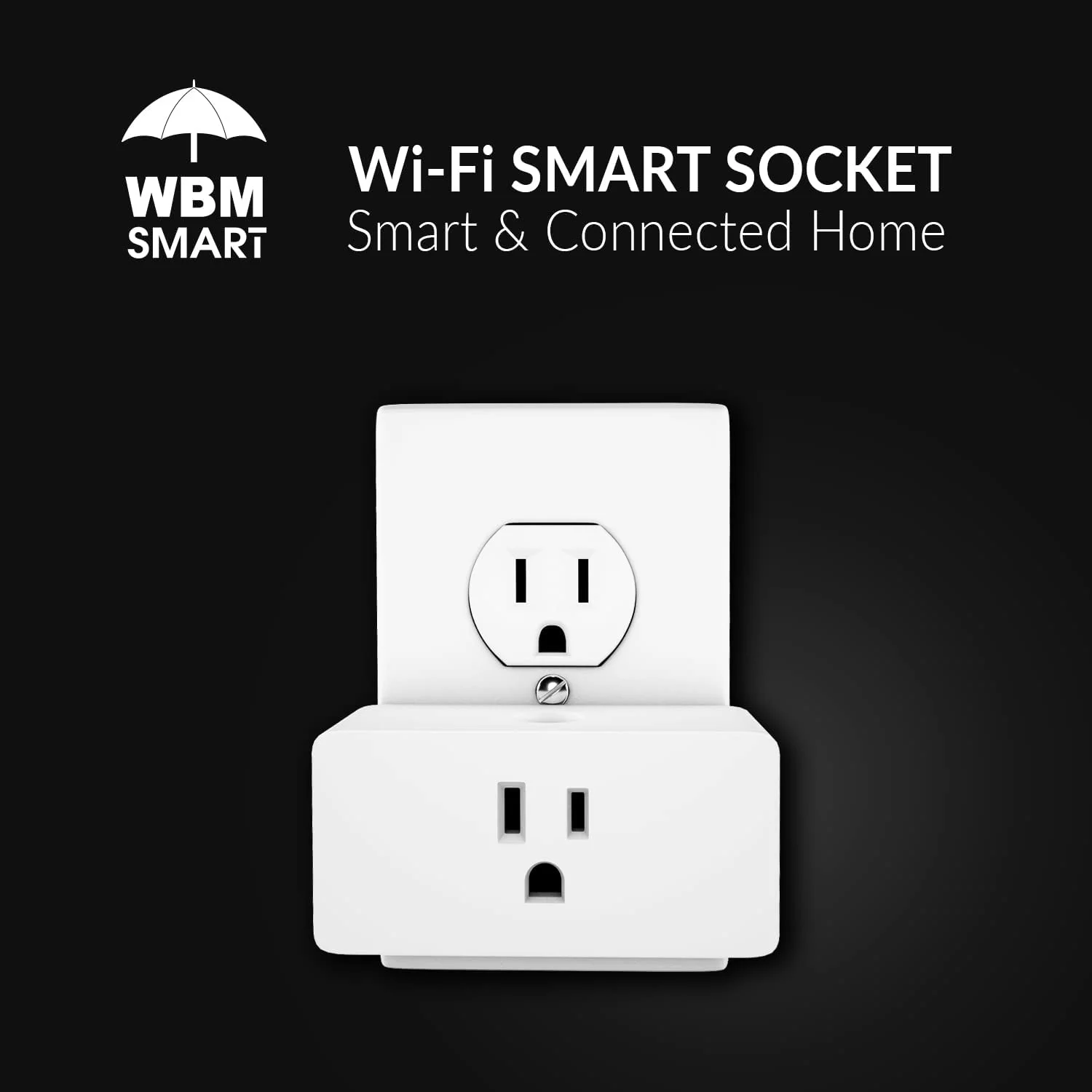 WBM Smart Wifi Socket, Voice Control Plug, Compatible With Alexa And Google Assistant - 4 pcs