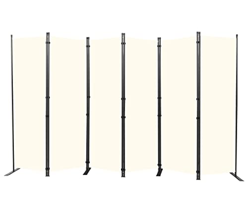 Room Divider 6FT Portable Room Dividers and Folding Privacy Screens, 88'' W Fabric Divider for Room Separation, 4 Panel Partition Room Dividers Freestanding Wall Divider Screen for Dorm Studio Office