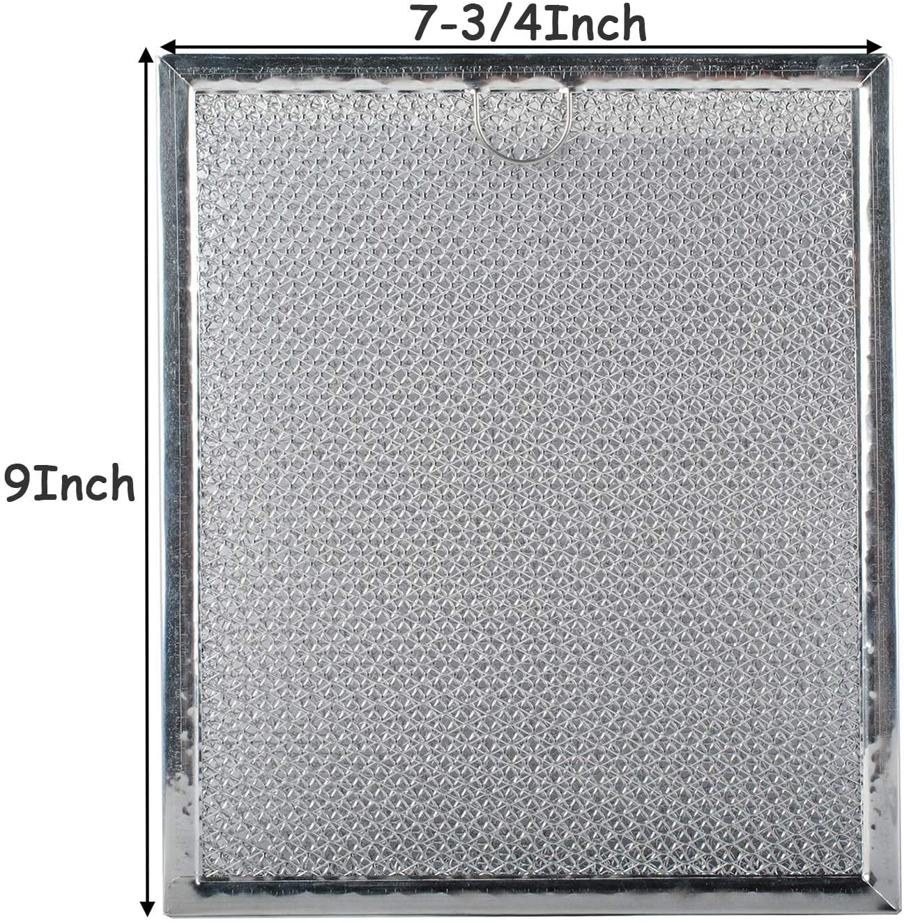 Podoy WB6X486 Microwave Grease Filters Replacement Parts Compatible with GE Hotpoint 9’’ by 7.75’’ Range Oven Hood Aluminum Filter (Pack of 2)