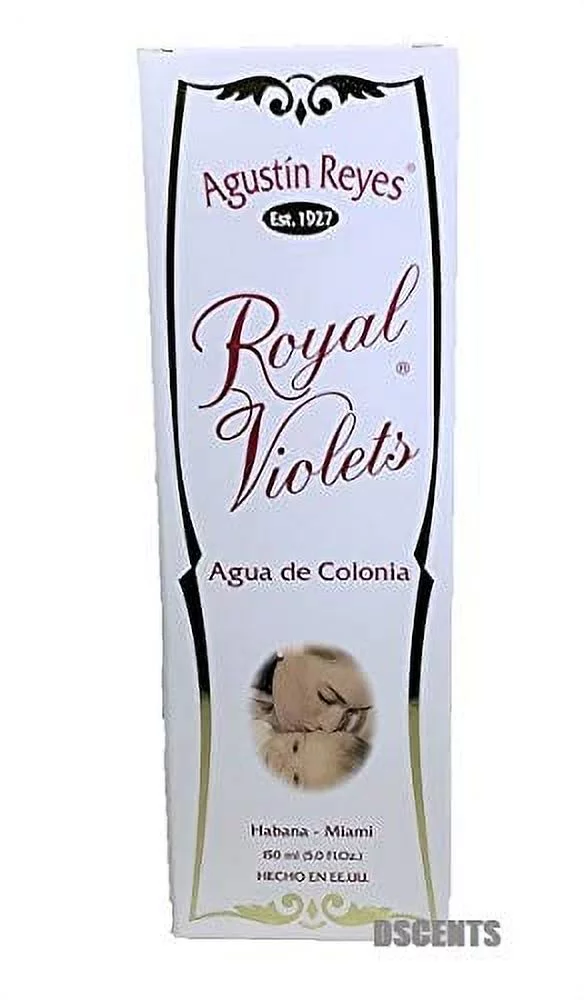 (Pack of 3) Royal Violets By Agustin Reyes 5 Oz Agua De Colonia Eau De Cologne Glass Bottle by Vetrarian