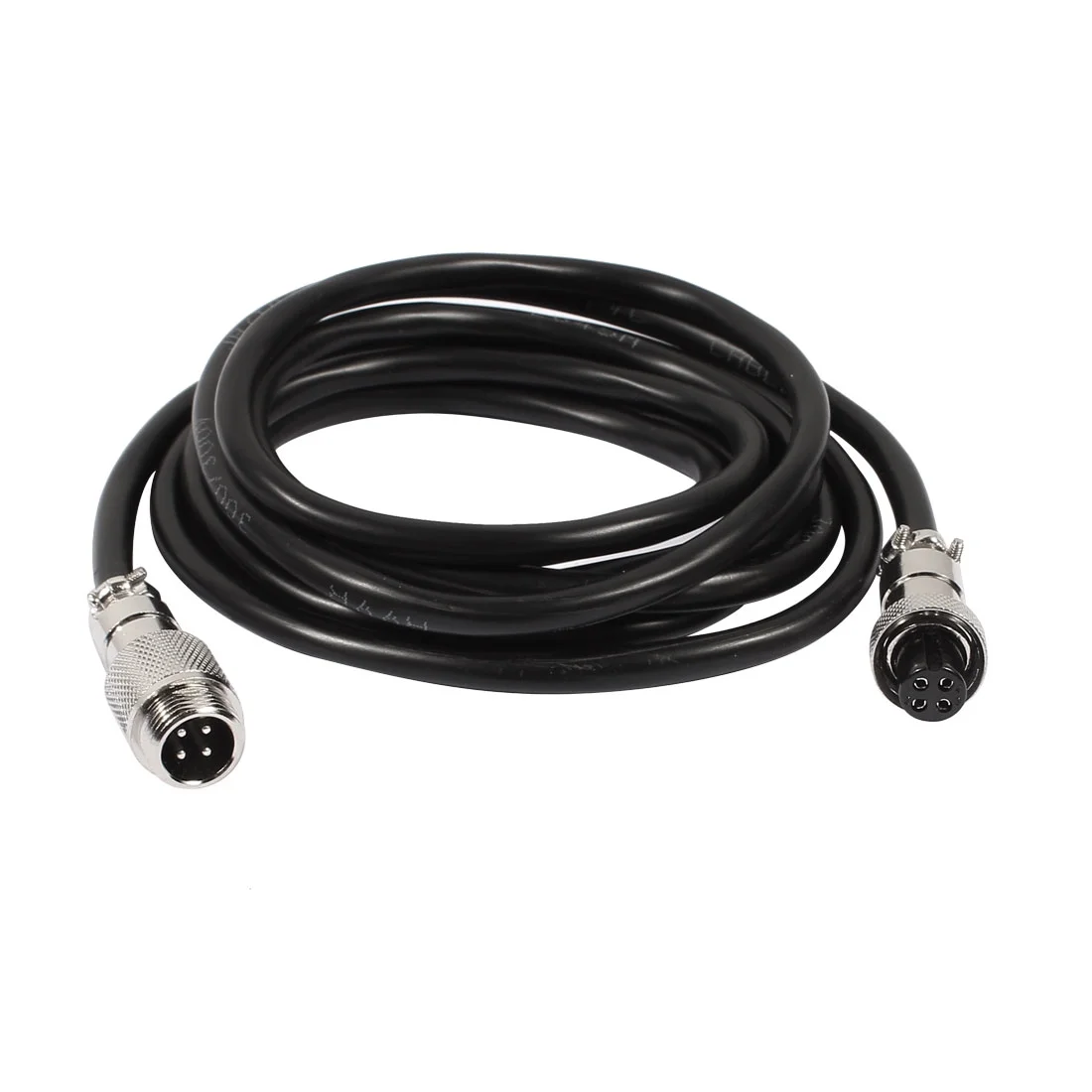 Unique Bargains GX12 4 Pin Male/Female Head Aviation Socket Cable Connector Electrical 6.6Ft