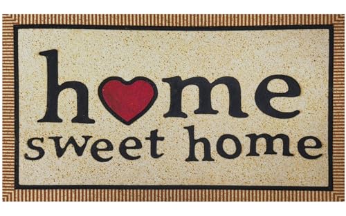 CHICHIC Door Mat Welcome Mat 17x 30 Inch Front Door Mat Outdoors for Home Entrance Outdoors Mat for Outside Entry Way Doormat Entry Rugs, Heavy Duty Non Slip Rubber Back Low Profile, Retro Leaves