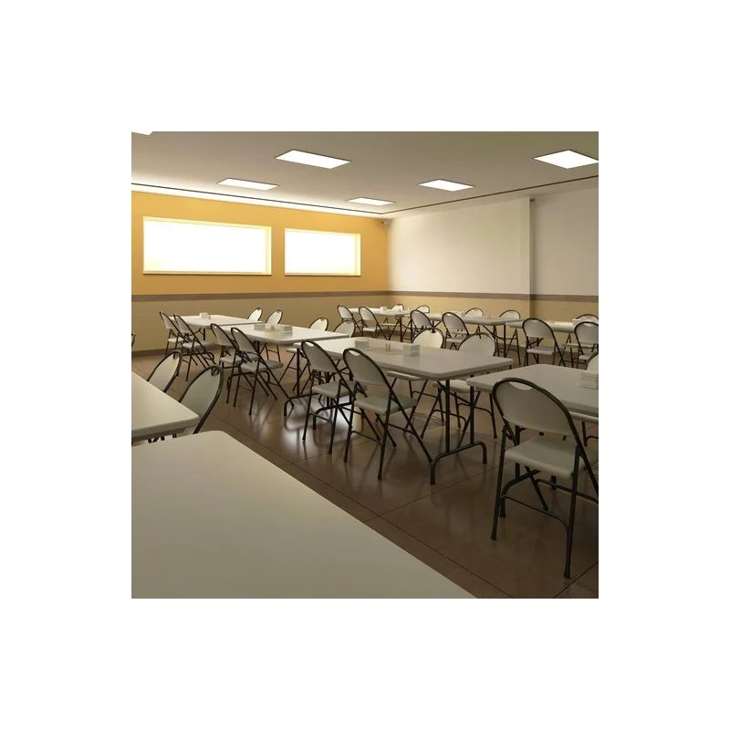 Pemberly Row Plastic Resin/Metal Folding Chair in Gray Granite/Black (Set of 4)