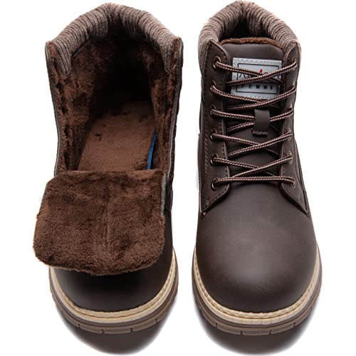ANJOUFEMME Work Hiking Boots for Women Waterproof - Womens Outdoor Ankle Boots Lightweight Snow Winter Boots for Trekking Walking