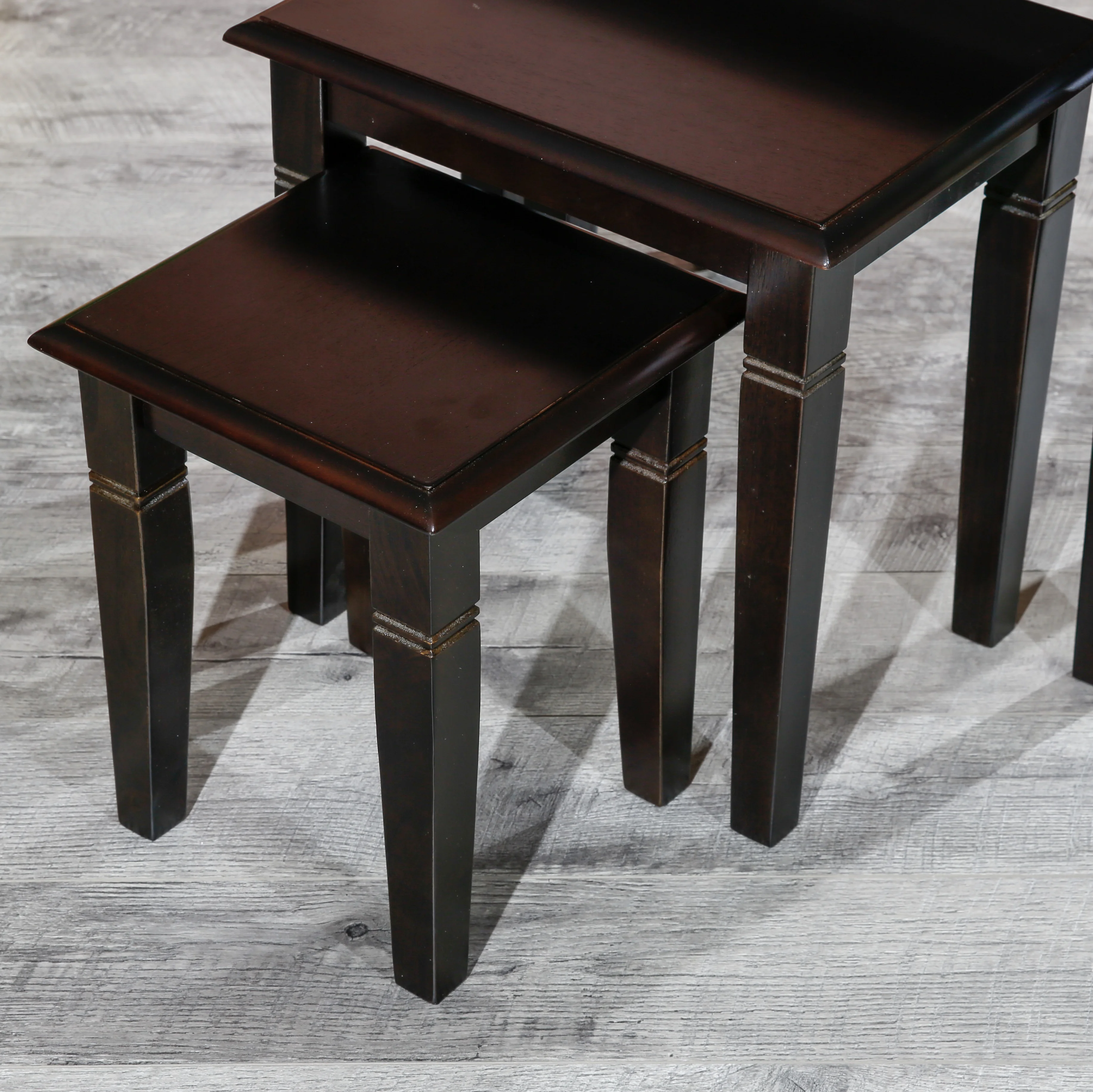 CoSoTower 3-Piece Nesting Table Set, Espresso
