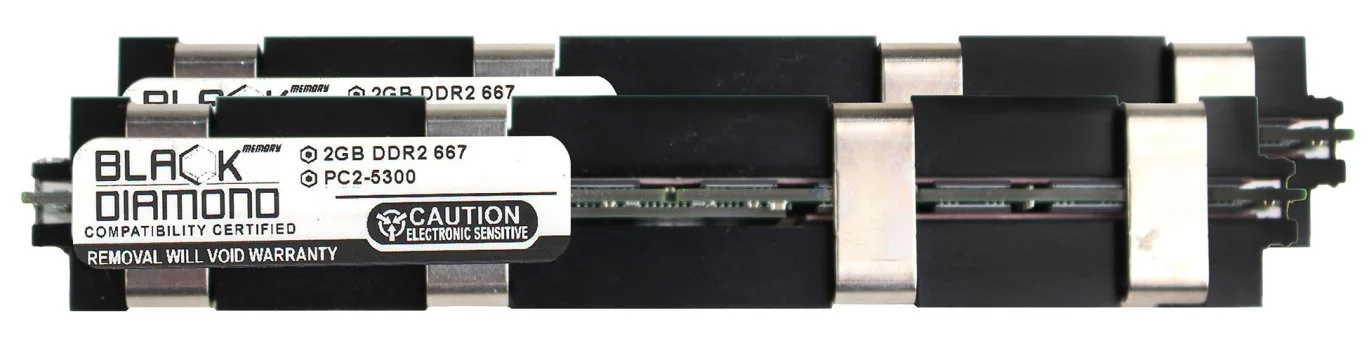 4GB 2X2GB Memory RAM for Apple Mac Pro MA356D/A, MB871BZ/A Intel Xeon 2.66 GHz 240pin PC2-5300 667MHz DDR2 FBDIMM Black Diamond Memory Module Upgrade