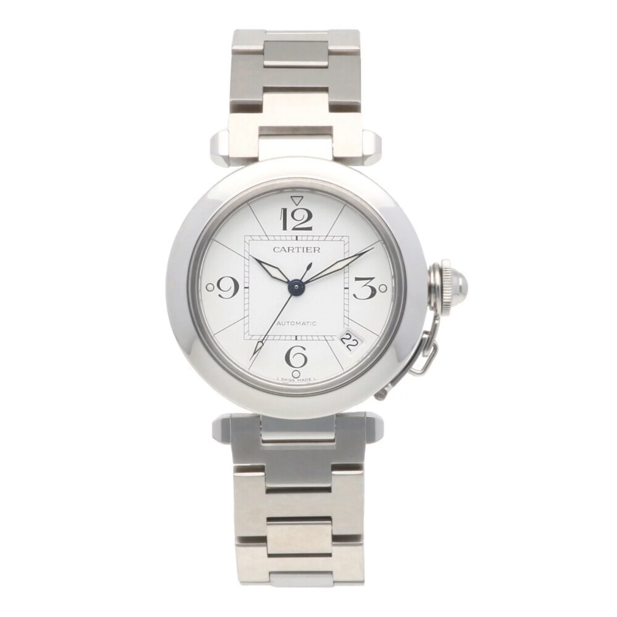 Pre-Owned Cartier CARTIER Pasha C watch stainless steel 2324 unisex (Good)