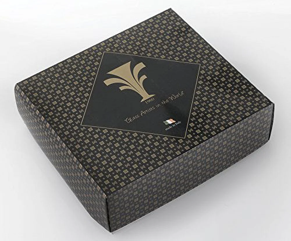 Set of 4 Italian Crystal Wine Water Beverage Glasses -  15oz , Nicole,  Multi-color