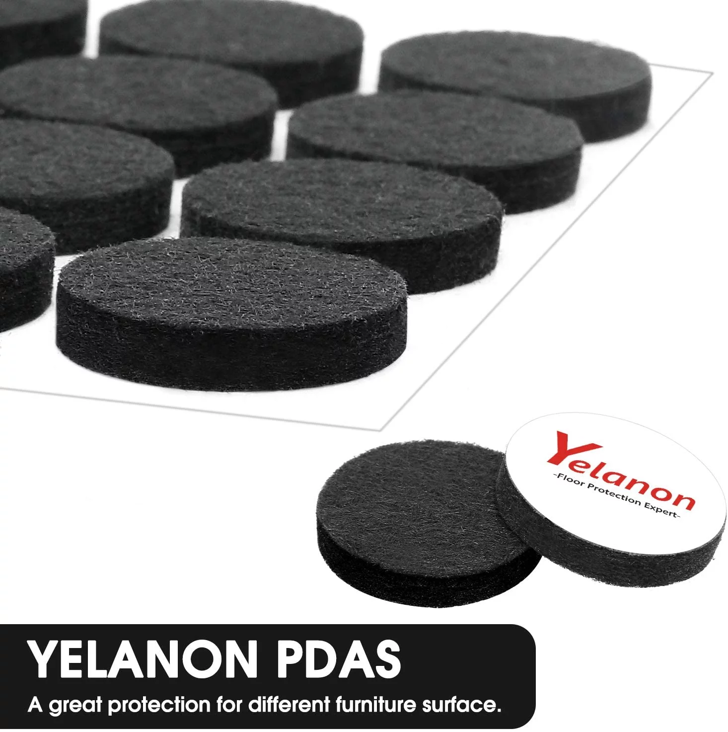 Furniture Pads 286 Pieces - Self Adhesive Felt Pad Brown Felt Furniture Pads Anti Scratch Floor Protectors for Chair Legs Feet for Protect Hardwood Tile Wood Floor & Laminate Flooring