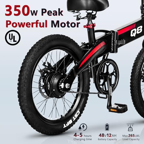 Electric Bike for Adults, Ebike, Electric Bicycle with 576WH Removable Battery,14