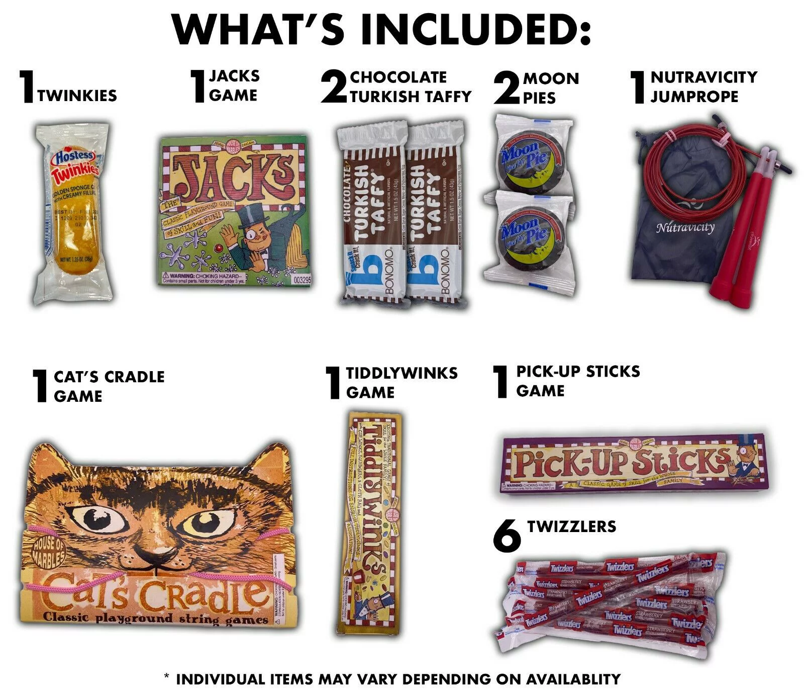 Fun Flavors Box- Retro Toys Classic Candy Gift Box Snack Care Package