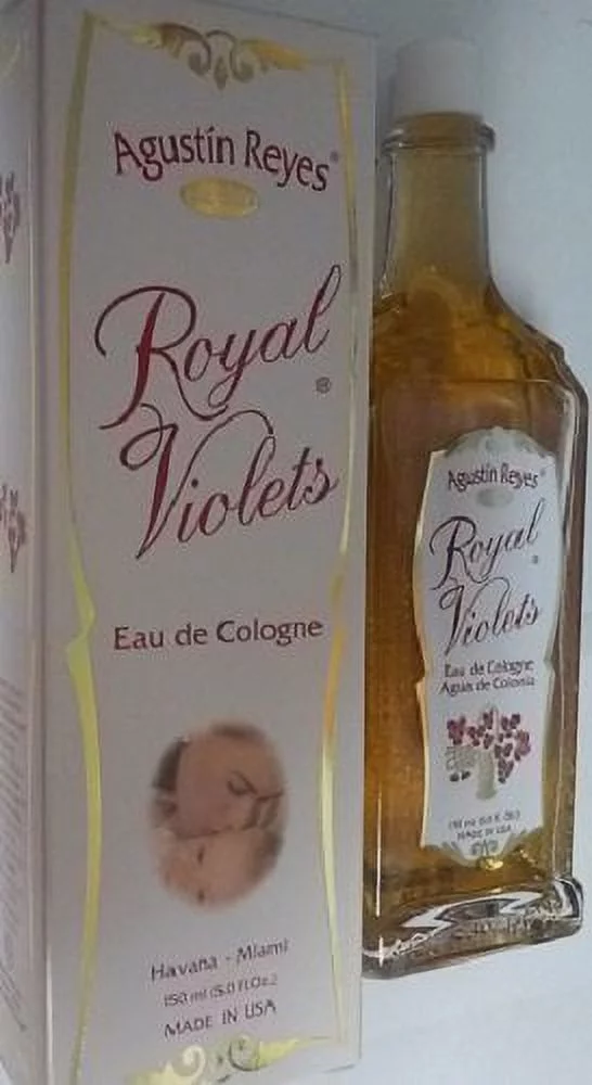 (Pack of 3) Royal Violets By Agustin Reyes 5 Oz Agua De Colonia Eau De Cologne Glass Bottle by Vetrarian