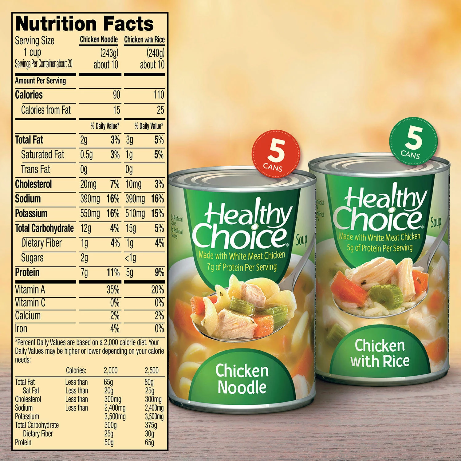 Healthy Choice Variety Pack Soup, 10 pk./15 oz.